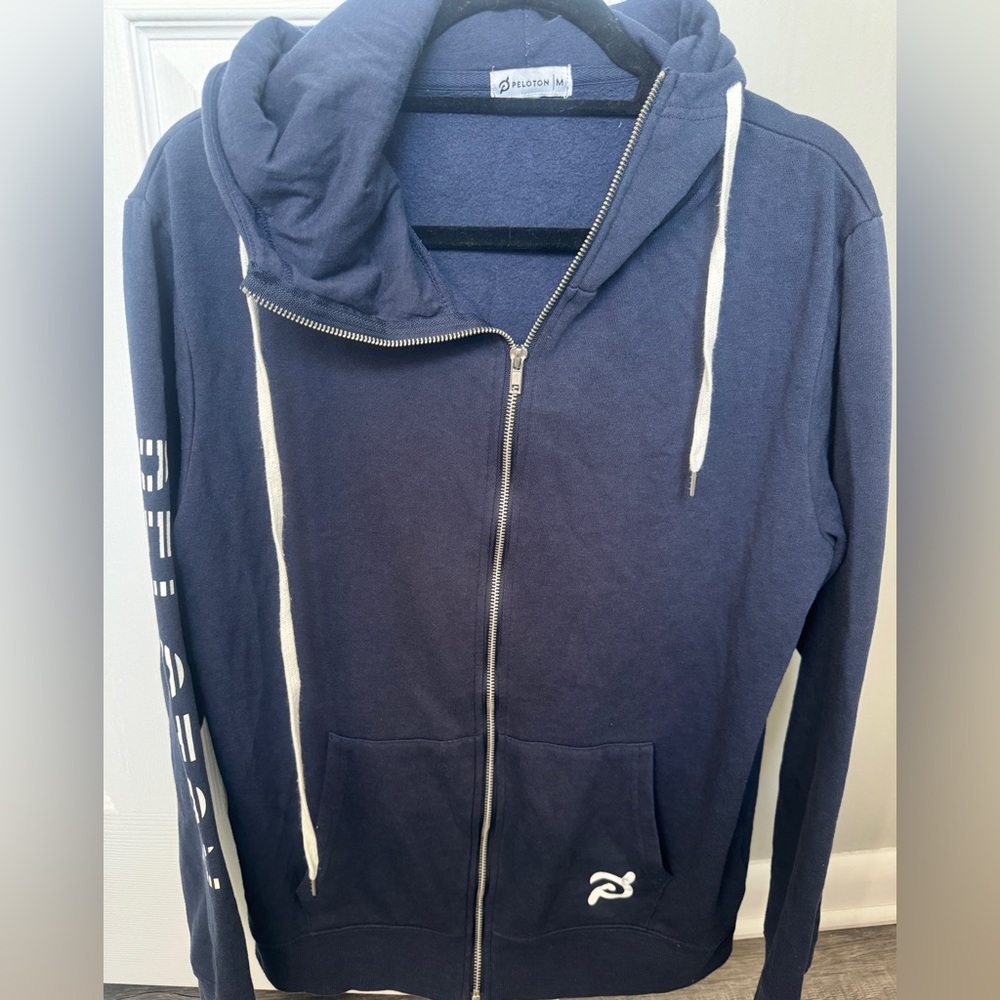 Peloton Navy Blue Hoodie Medium